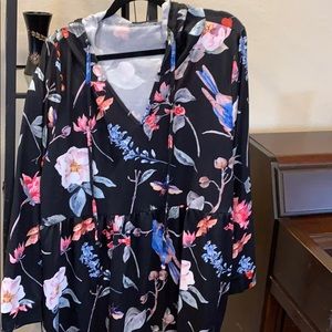 Plus size hooded tunic